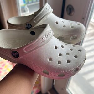White girls crocs